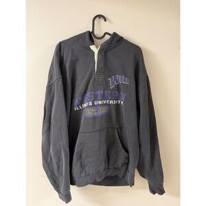 Vintage Western Illinois University Hoodie Sweatshirt Men's Large